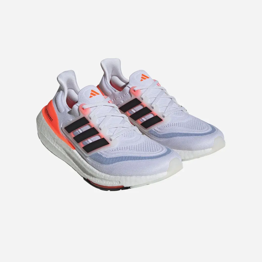 Giày Adidas Ultraboost Light - HQ6351 Cloud White / Core Black / Solar Red