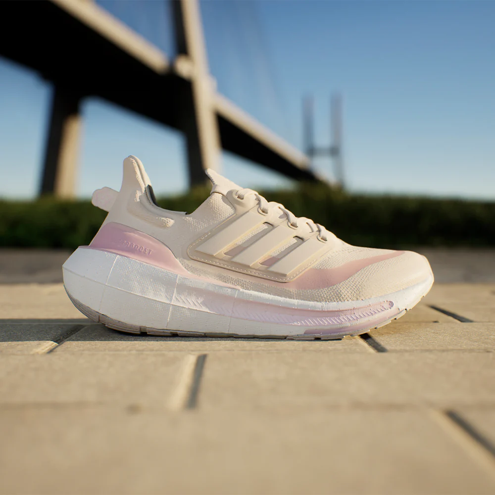 Giày Adidas Ultraboost Light - IE5839 Chalk White / Chalk White / Clear Pink