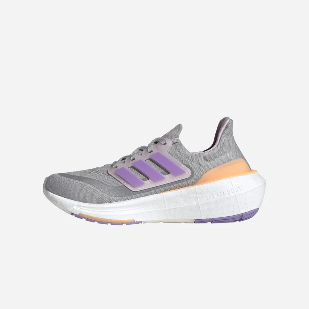 Giày Adidas Ultraboost Light - IE1762 Grey Two / Violet Fusion / Acid Orange