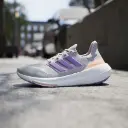 Giày Adidas Ultraboost Light - IE1762 Grey Two / Violet Fusion / Acid Orange