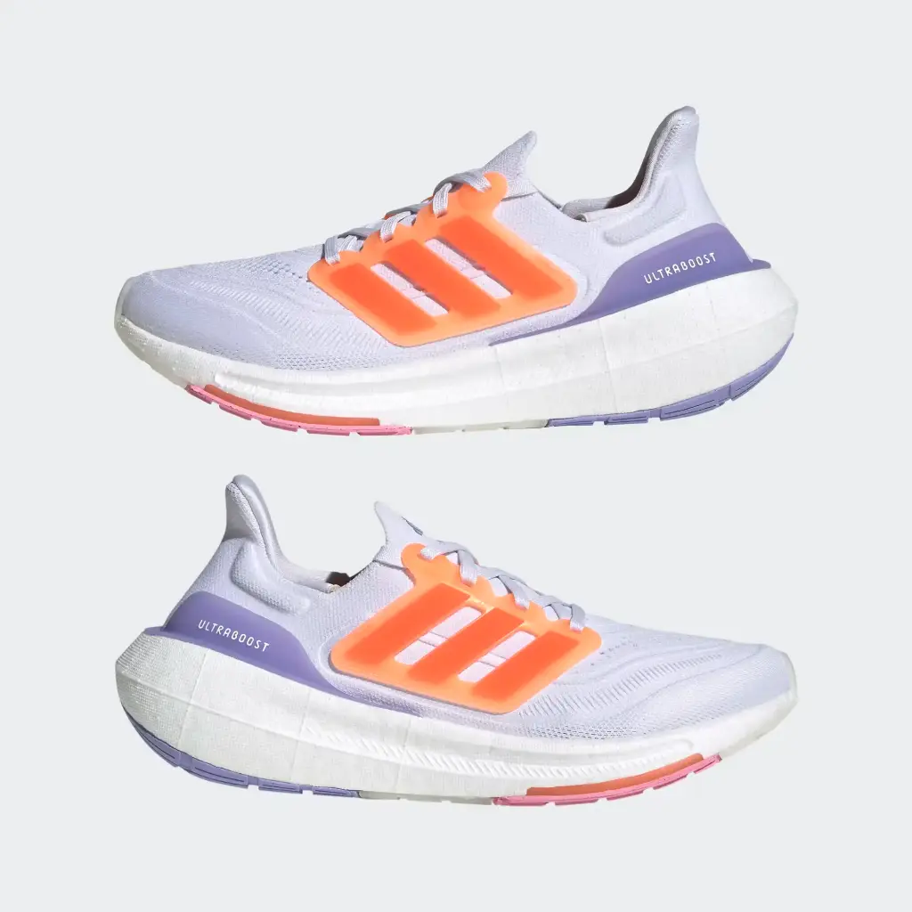 Giày Adidas Ultraboost Light - HQ6354 Cloud White / Solar Red / Beam Pink