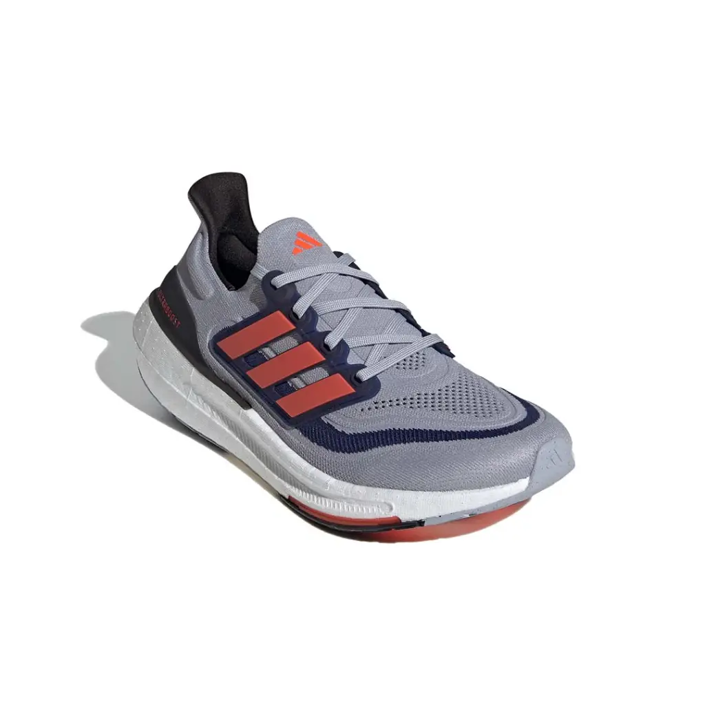 Giày Adidas Ultraboost Light - IE3332 Xám Bạc (Halo Silver / Solar Red / Dark Blue)